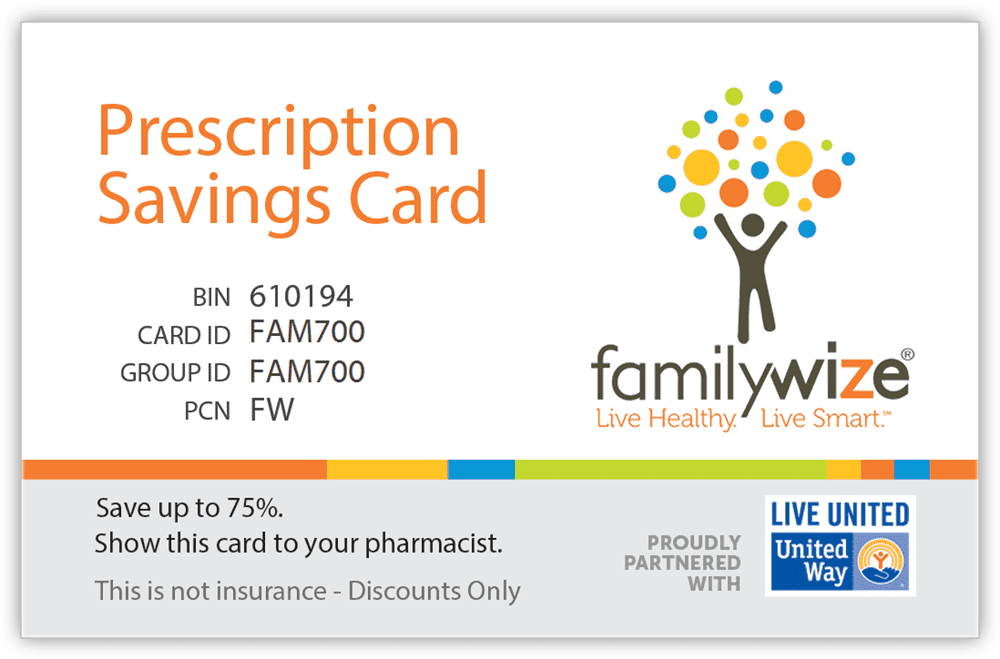 FamilyWize Prescription Savings Card