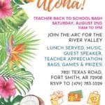 Teacher Back to School Bash - The Arc For The River Valley