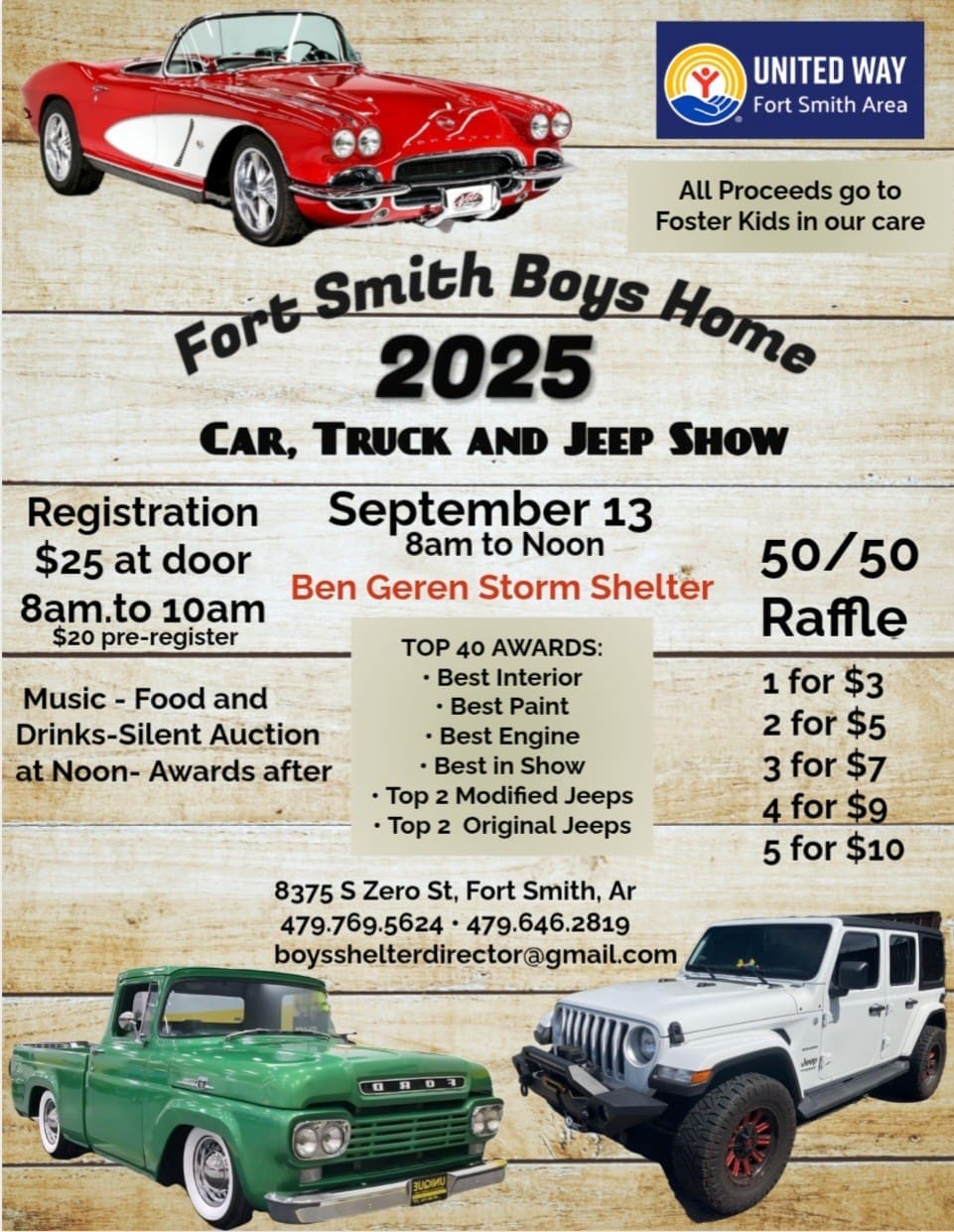 Fort Smith Boys Home Car, Truck, and Jeep Show
