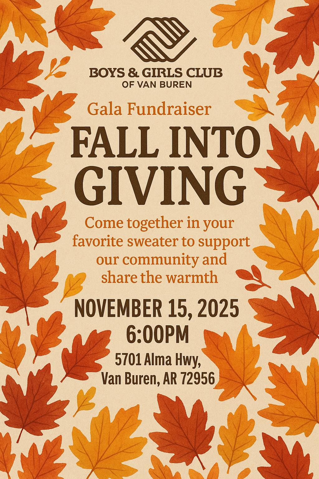 Fall Into Giving - Boys & Girls Club of Van Buren