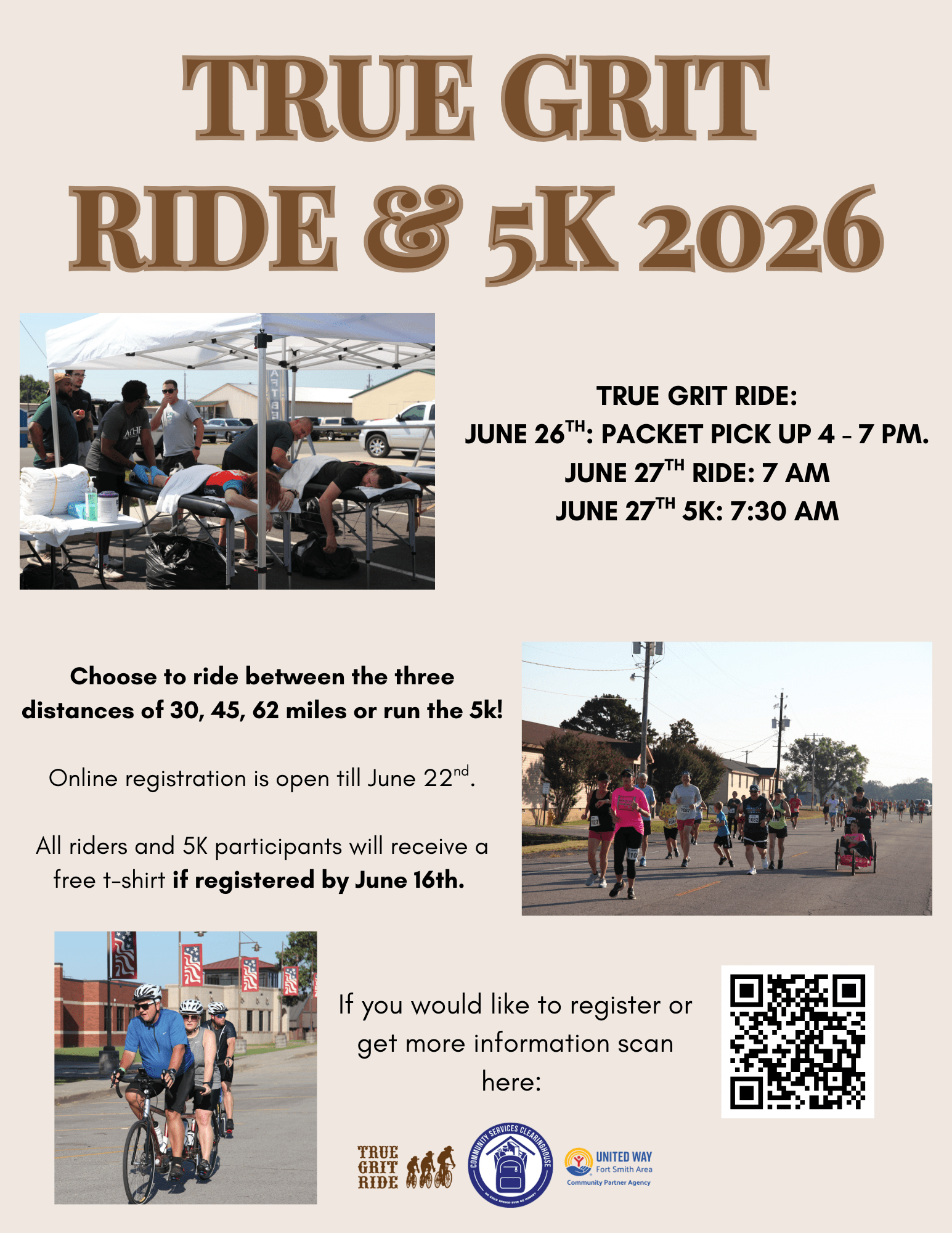 True Grit Ride & 5K 2026- Community Services Clearinghouse