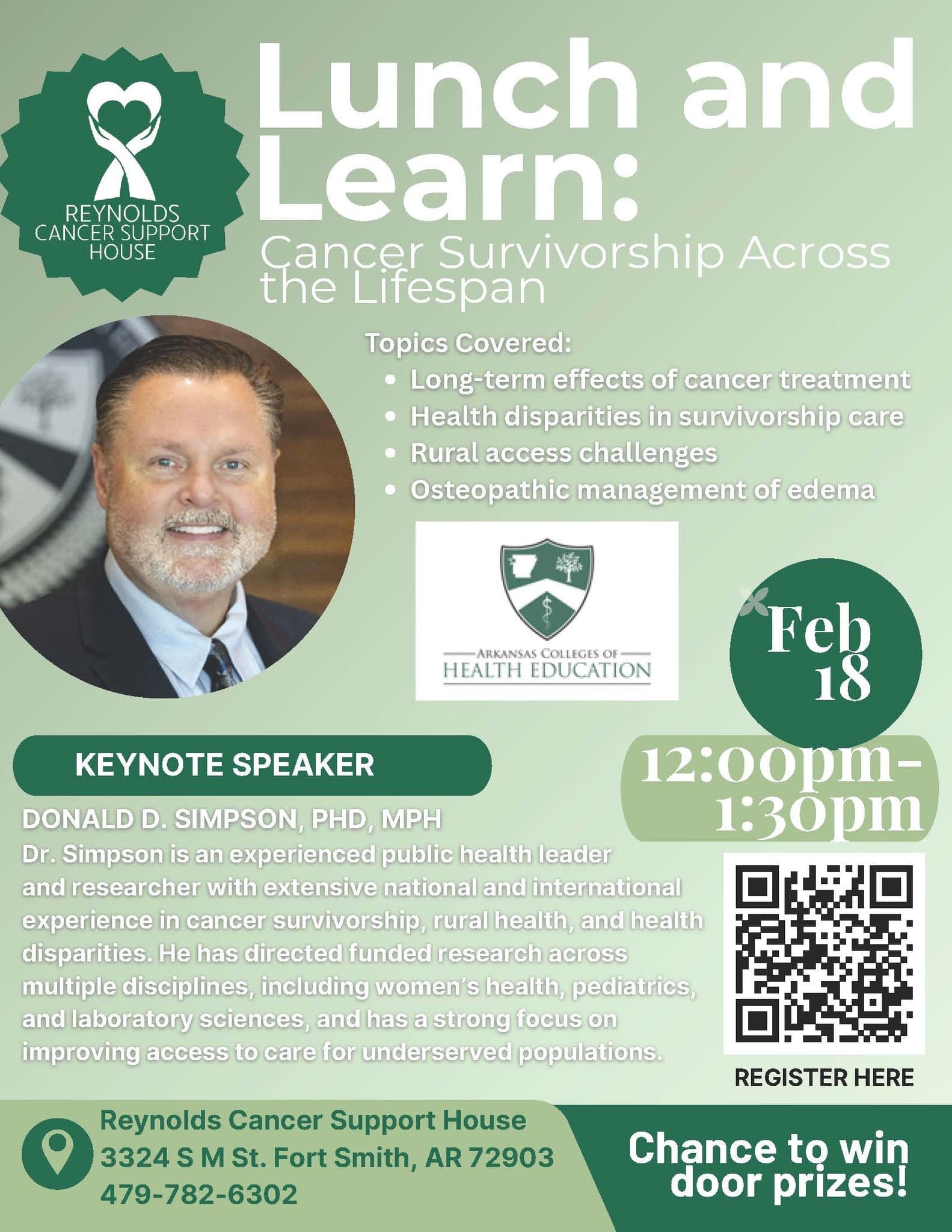 Reynolds Cancer Support House Lunch and Learn