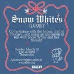 Western Arkansas Ballet Snow White Tea Party