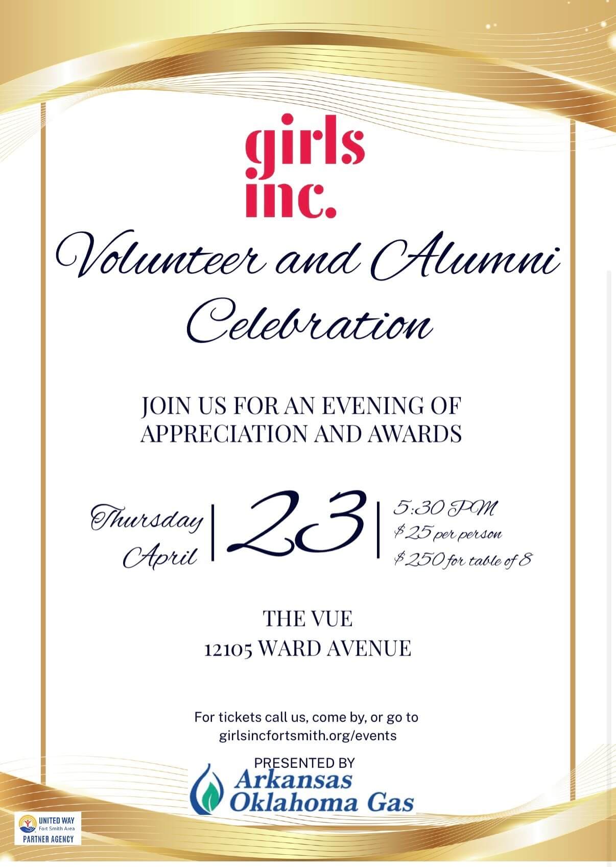 Girls Inc. Volunteer & Alumni Celebration