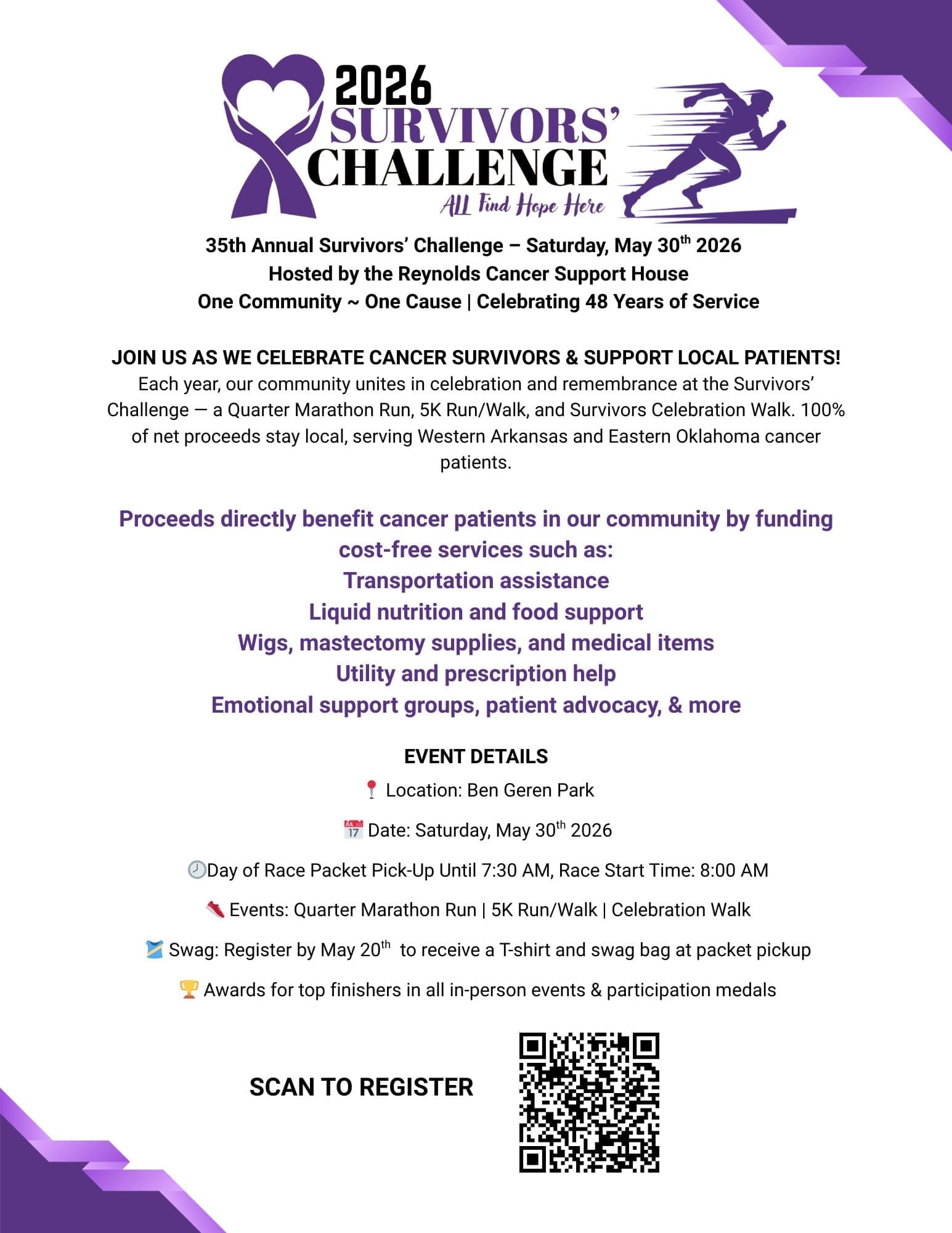 Reynolds Cancer Support House Survivors Challenge