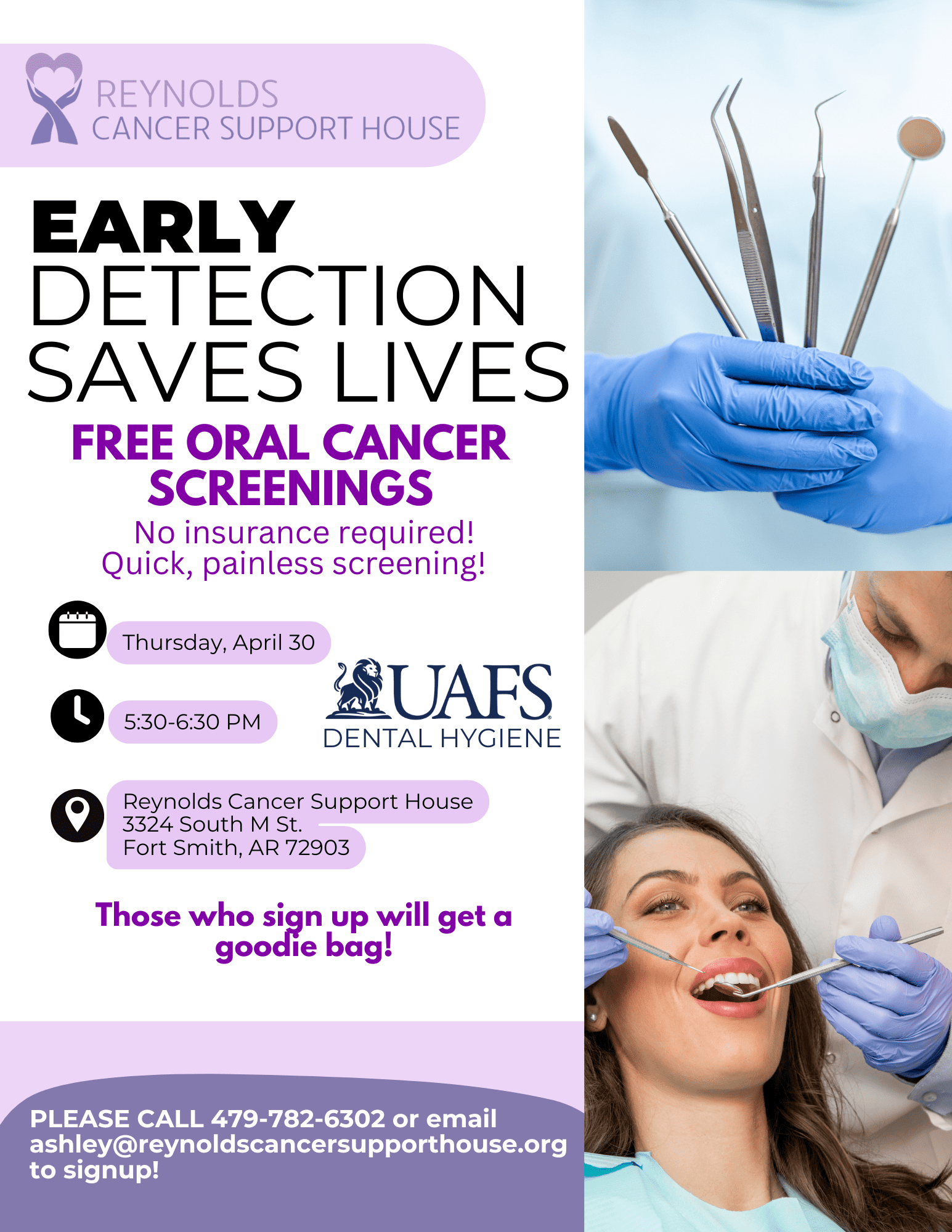 Early Detection Saves Lives - Reynolds Cancer Support House